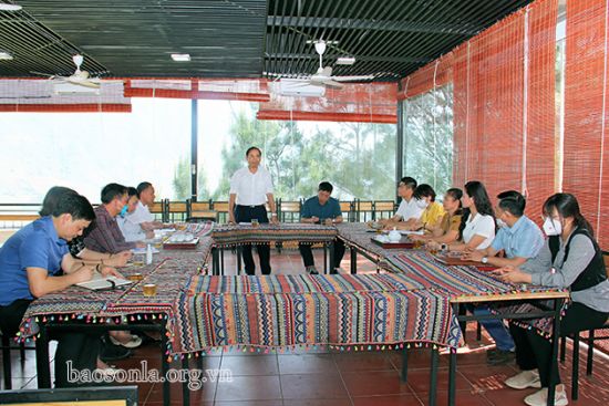 Hiệp hội Doanh nghiệp tỉnh làm việc với huyện Bắc Yên
