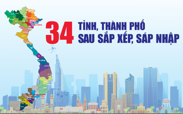 CHI TIẾT 34 ĐƠN VỊ HÀNH CHÍNH CẤP TỈNH