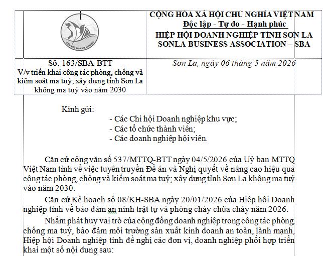  Triển khai công tác phòng, chống và kiểm soát ma túy; xây dựng tỉnh Sơn La không ma túy vào năm 2030  