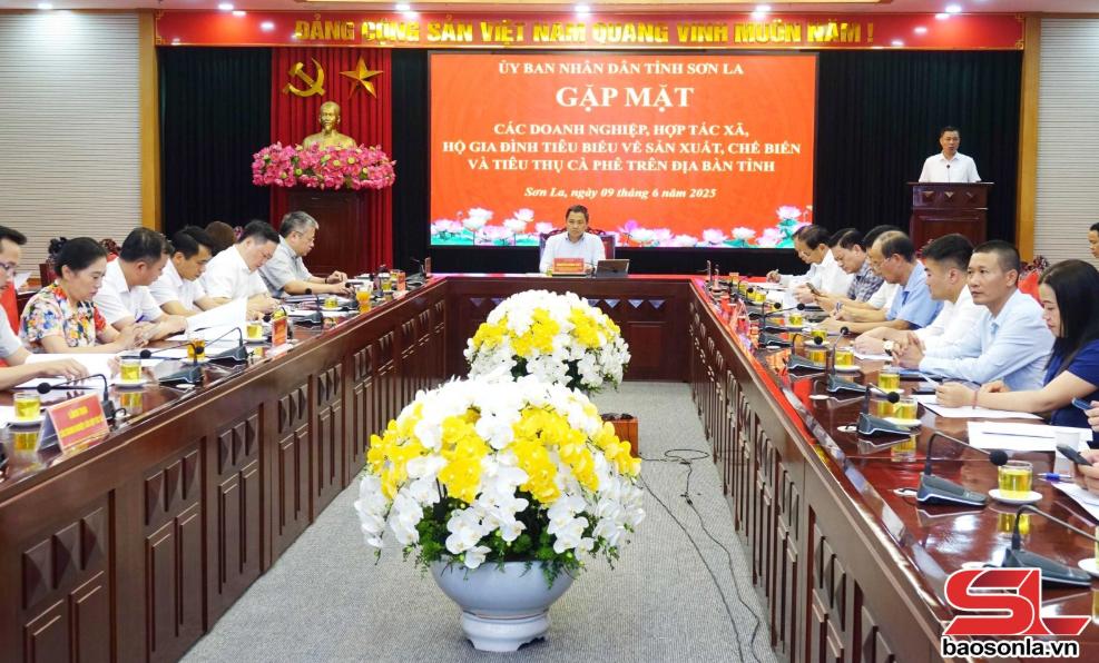 Sơn La gặp mặt các doanh nghiệp, HTX, hộ gia đình tiêu biểu về sản xuất, chế biến và tiêu thụ cà phê