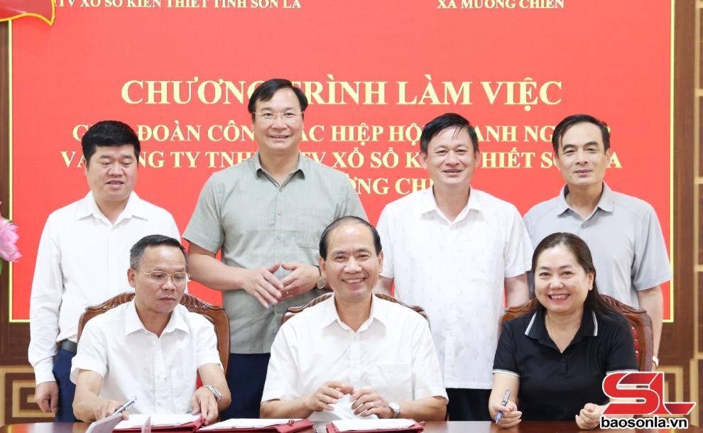 Đoàn công tác của Hiệp hội Doanh nghiệp tỉnh, Công ty TNHH MTV Xổ số kiến thiết Sơn La làm việc với xã Mường Chiên Đoàn công tác của Hiệp hội Doanh nghiệp tỉnh, Công ty TNHH MTV Xổ số kiến thiết Sơn La làm việc với xã Mường Chiên